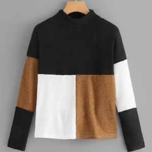 Color block sweater